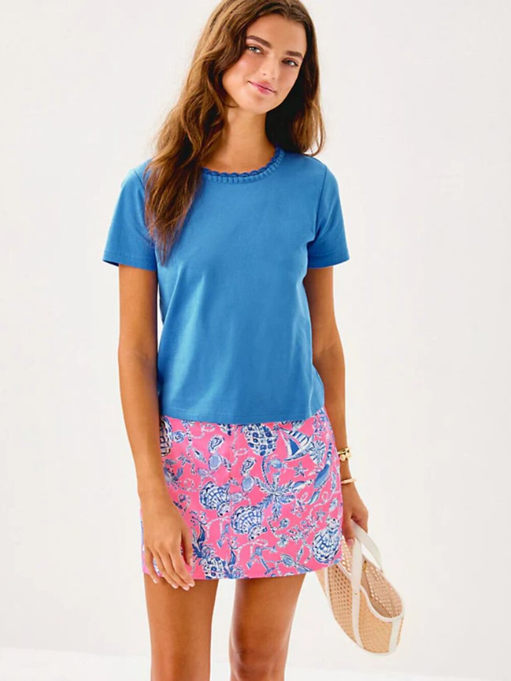 Lilly Pulitzer Women's Colette Mini Skort Rousseau Pink Barefoot Beachcomber